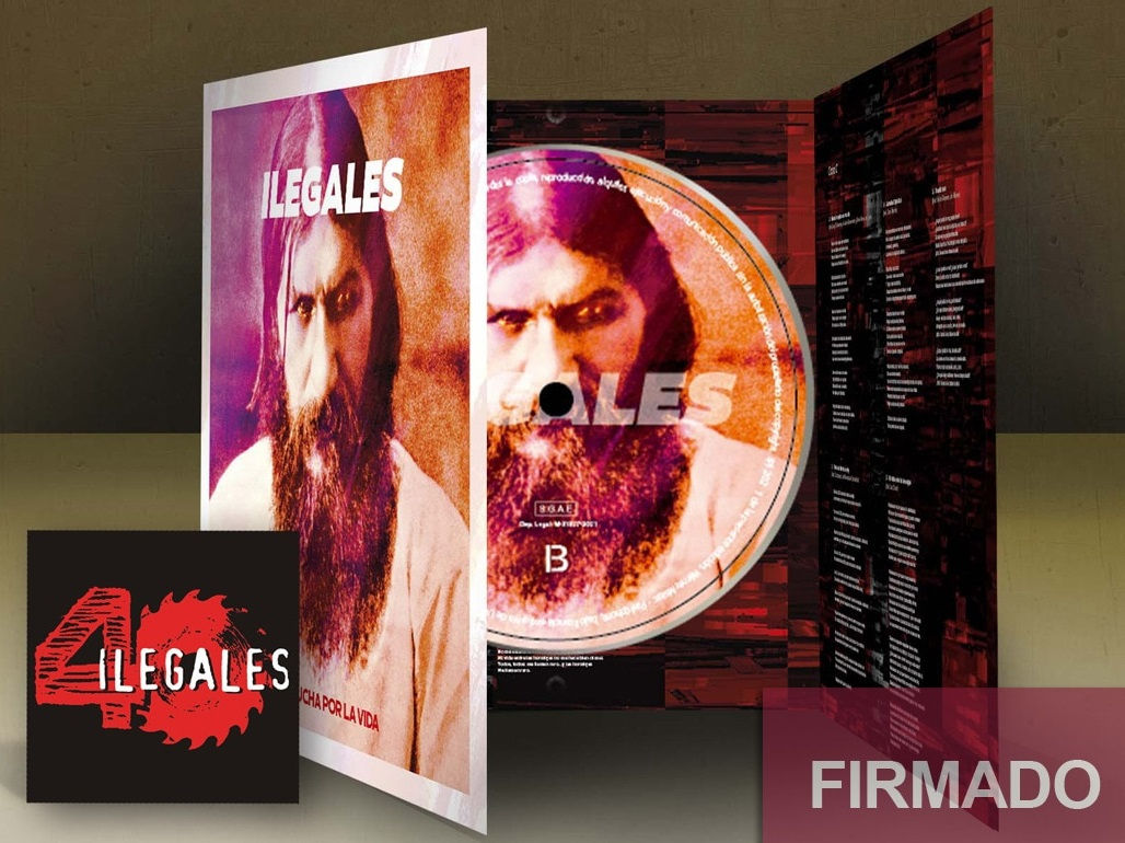 AUTOGRAFIADO Ilegales – La Lucha Por La Vida CD + Parche