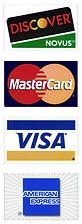 Accepted credit cards