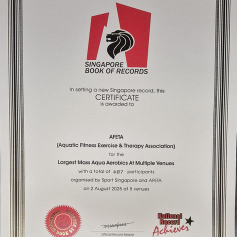 Certificate in Singapore Book of Records