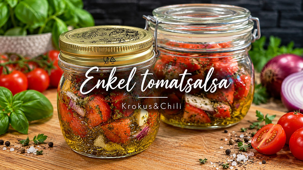 •Enkel tomatsalsa