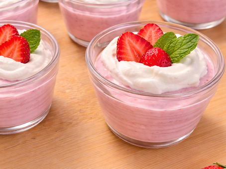 •Jordgubbsmousse….