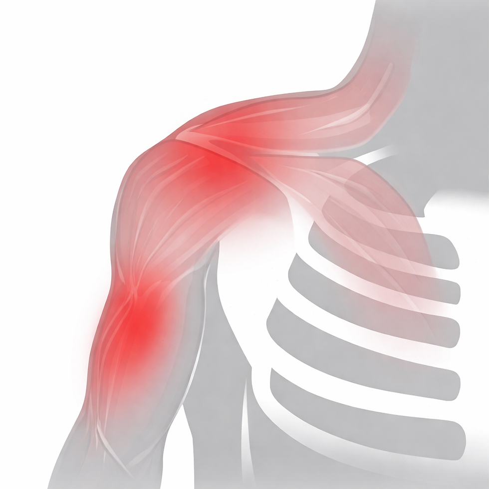 Ont i framsida axel/biceps vid pressövningar?