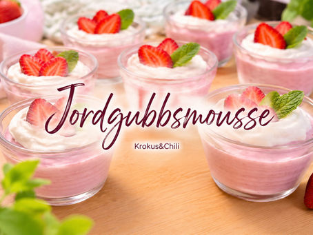 •Jordgubbsmousse