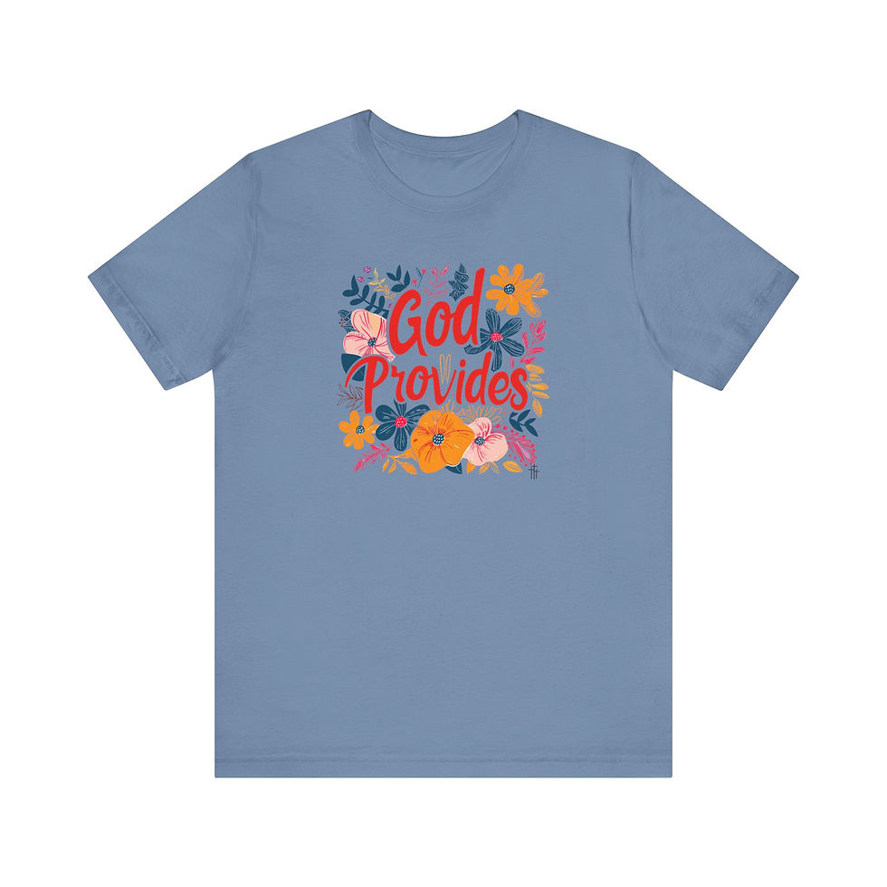 Thumbnail: God Provides Unisex Jersey Short Sleeve Tee