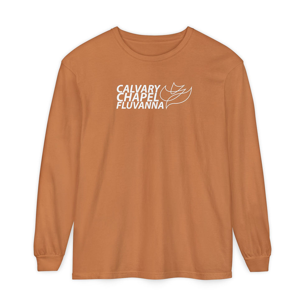 Thumbnail: CCF Unisex Garment-dyed Long Sleeve T-Shirt