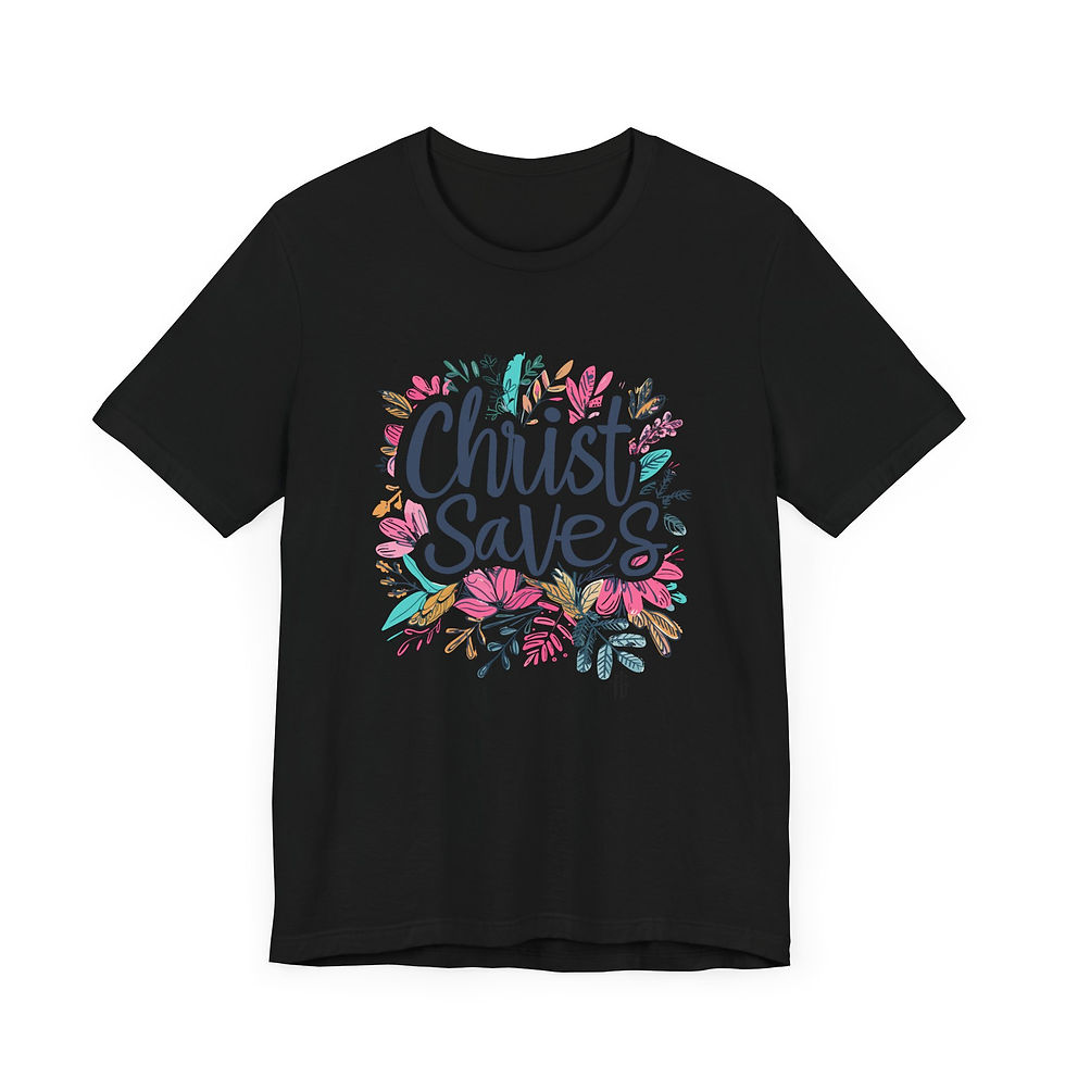 Thumbnail: Christ Saves Unisex Jersey Short Sleeve Tee