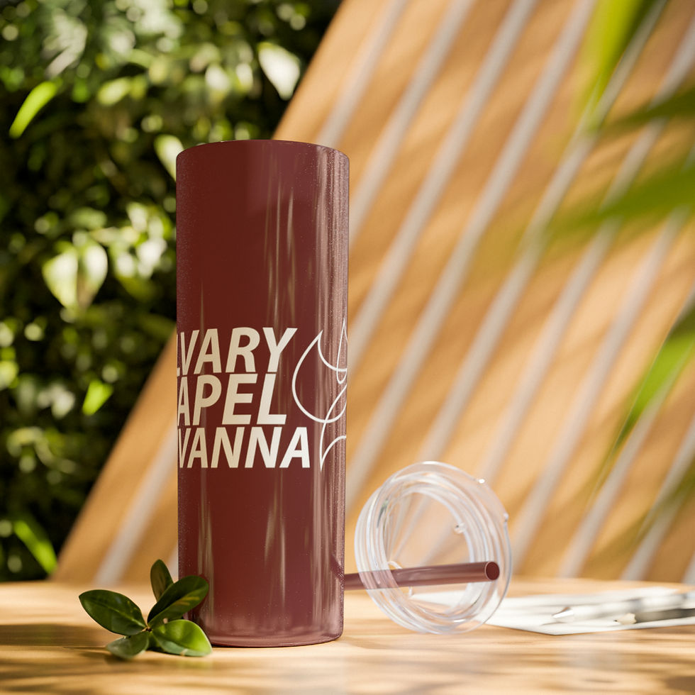Thumbnail: Calvary Chapel Fluvanna Skinny Tumbler with Straw, 20oz