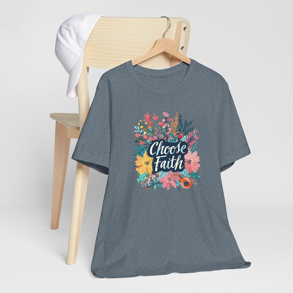 Thumbnail: Choose Faith Unisex Jersey Short Sleeve Tee