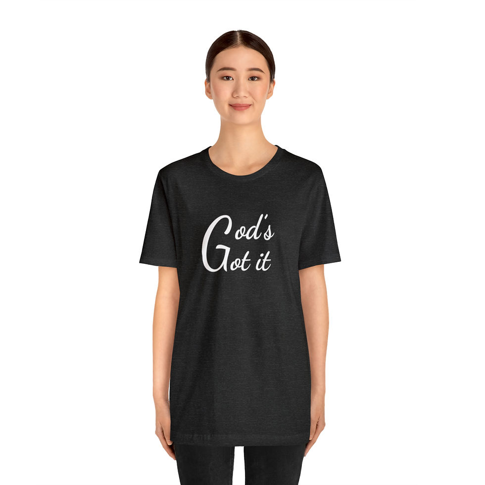 Thumbnail: God's Got It Unisex Jersey Short Sleeve Tee w/ White Logo by Christian Fitted