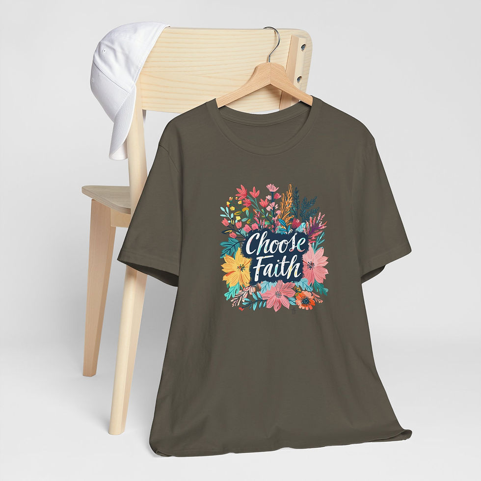 Thumbnail: Choose Faith Unisex Jersey Short Sleeve Tee