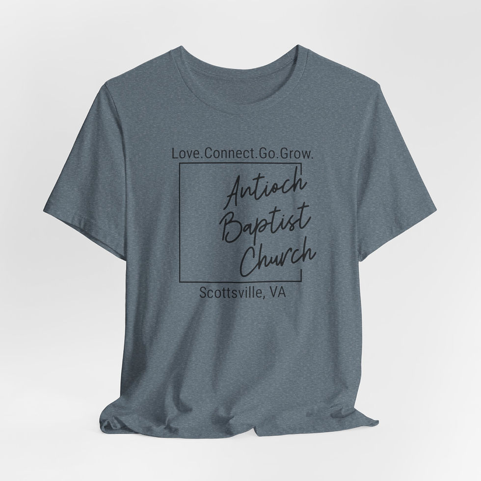 Thumbnail: Antioch Baptist Church Design 3 Unisex Jersey Short Sleeve Tee