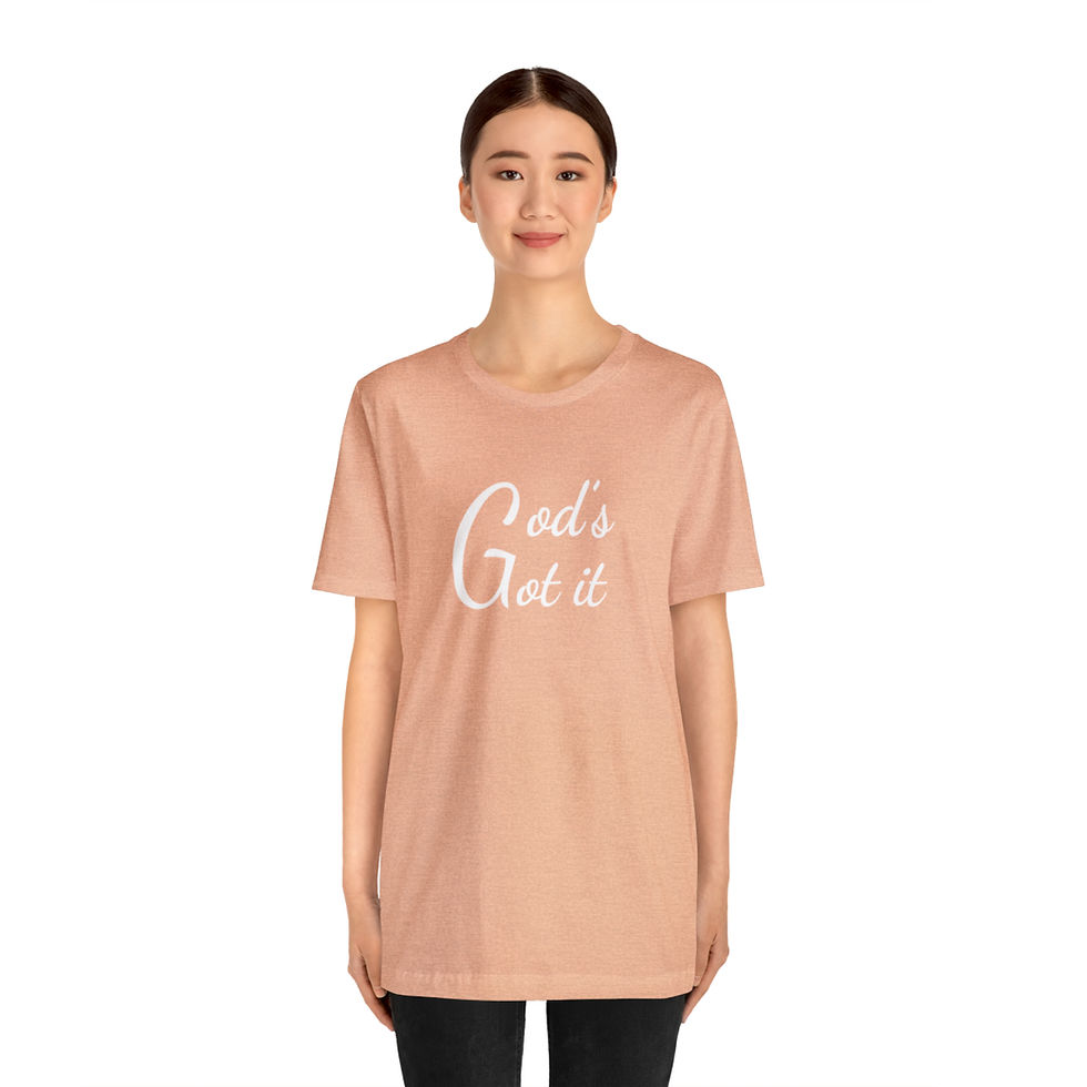 Thumbnail: God's Got It Unisex Jersey Short Sleeve Tee w/ White Logo by Christian Fitted