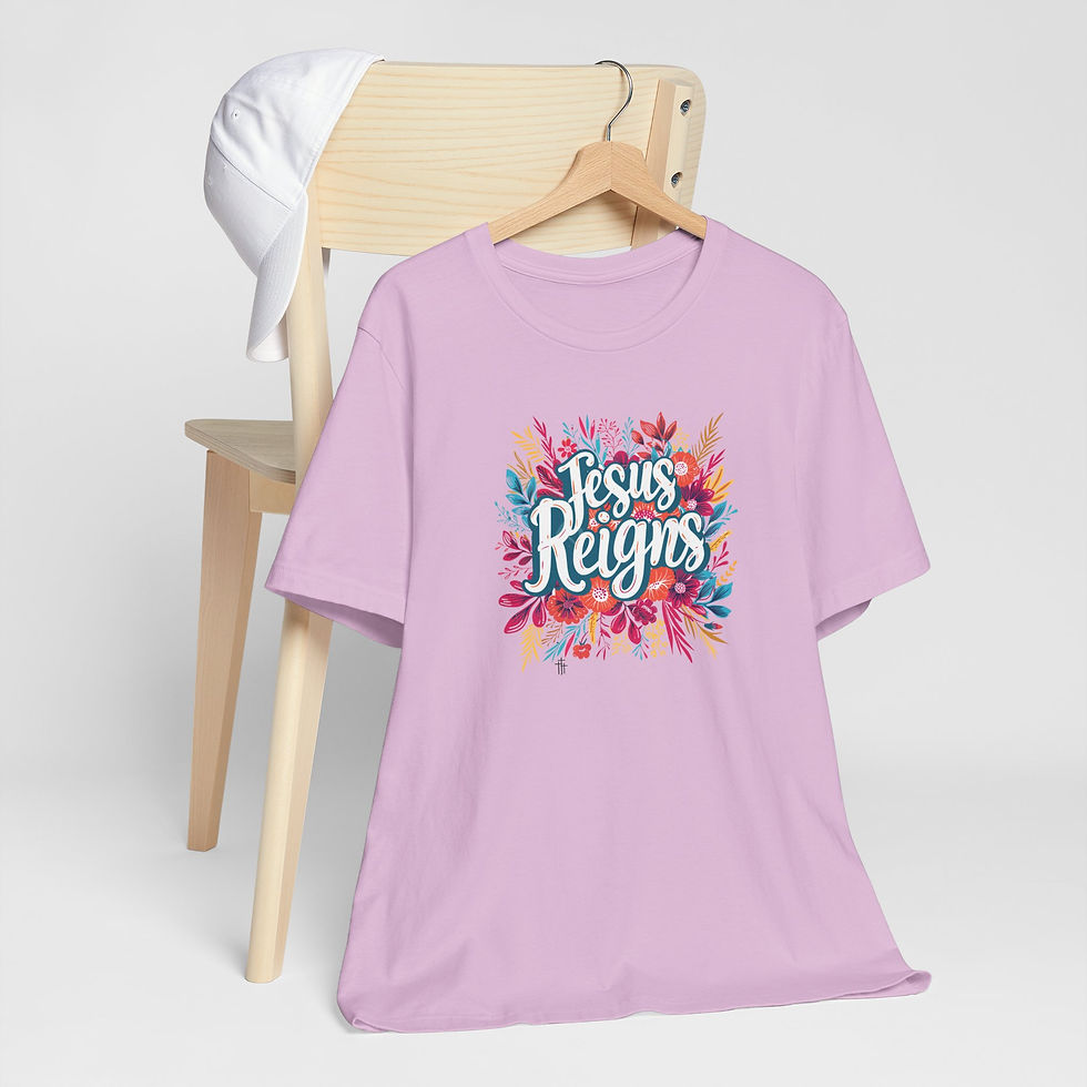 Thumbnail: Jesus Reigns Unisex Jersey Short Sleeve Tee