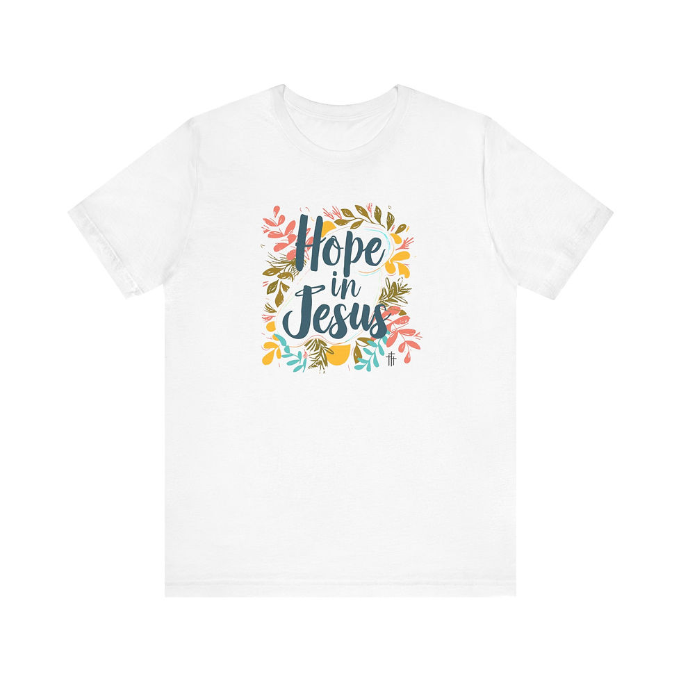 Thumbnail: Hope in Jesus Unisex Jersey Short Sleeve Tee