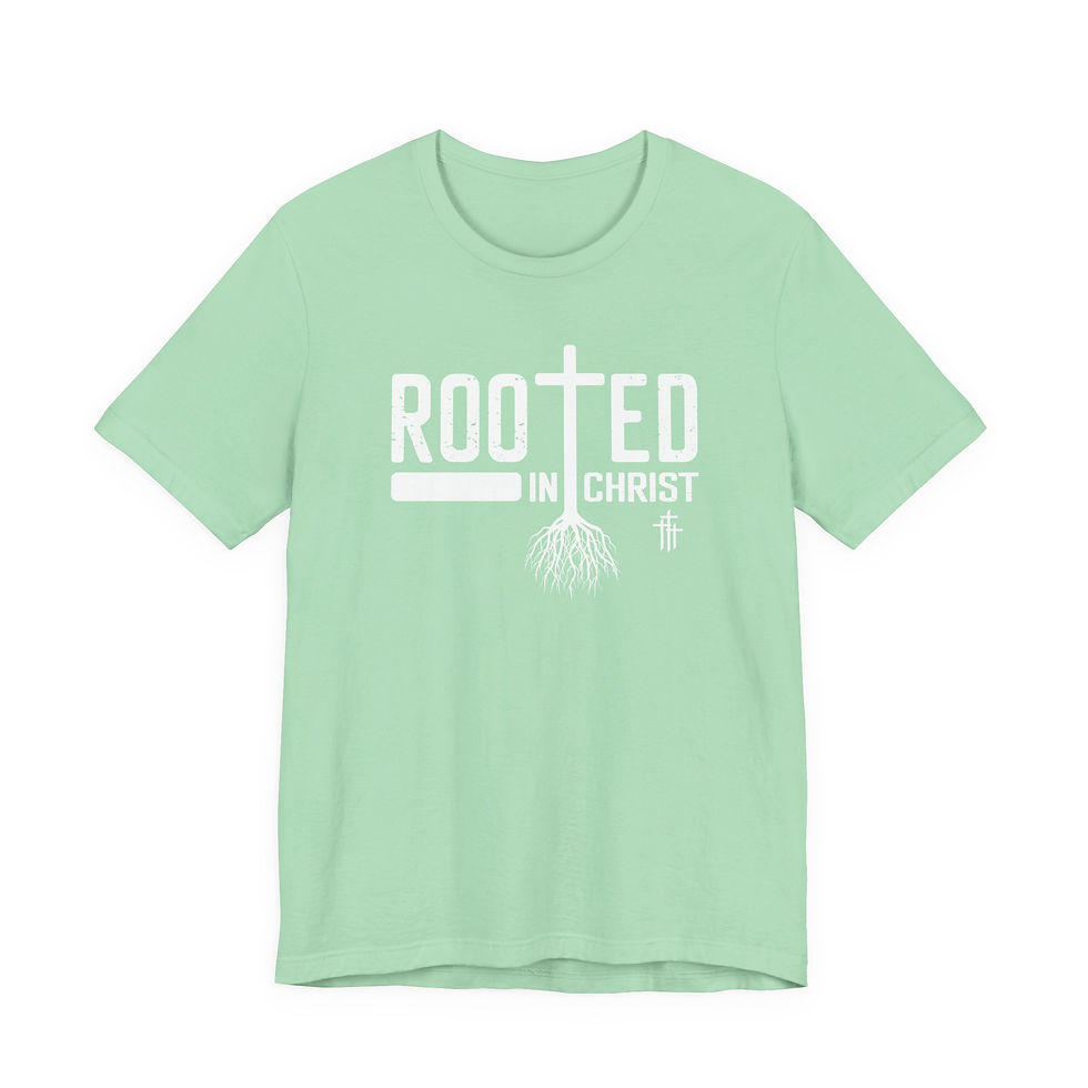 Thumbnail: Rooted in Christ Unisex Jersey Short Sleeve Tee