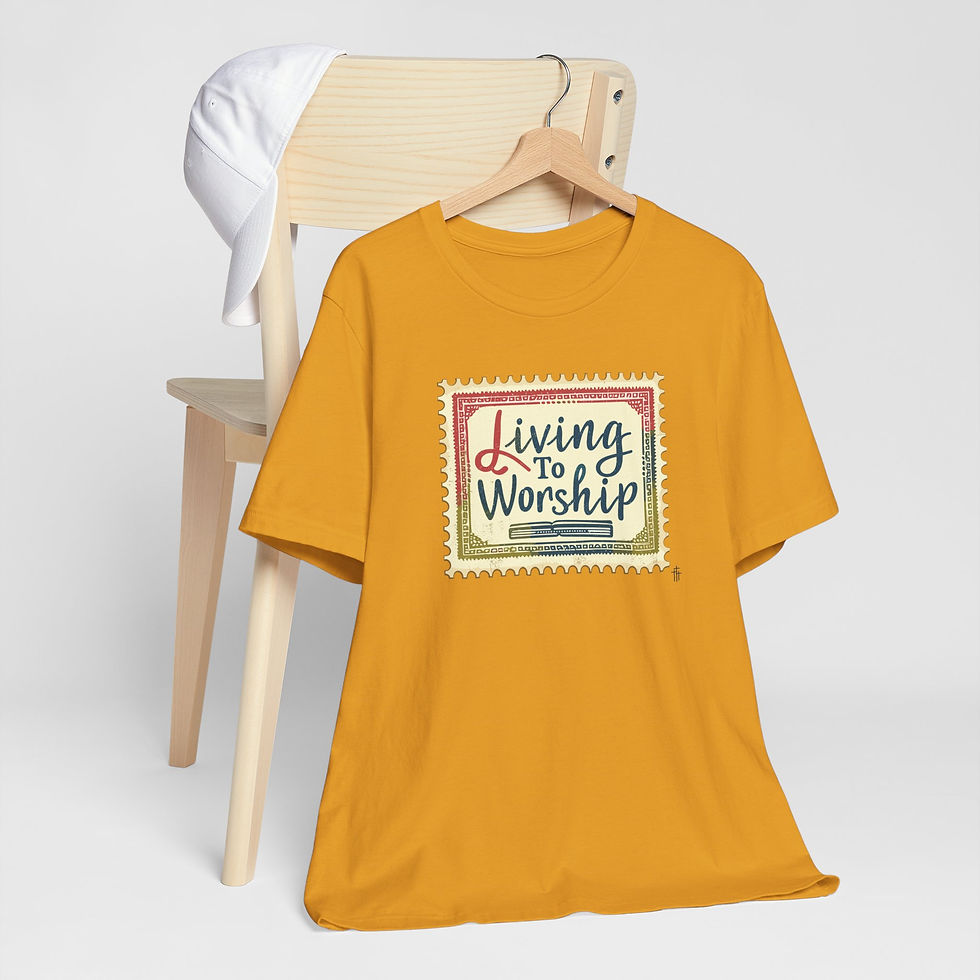 Thumbnail: Living to Worship Unisex Jersey Short Sleeve Tee