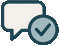 Answer icon showing SHS program support model without direct patient care.