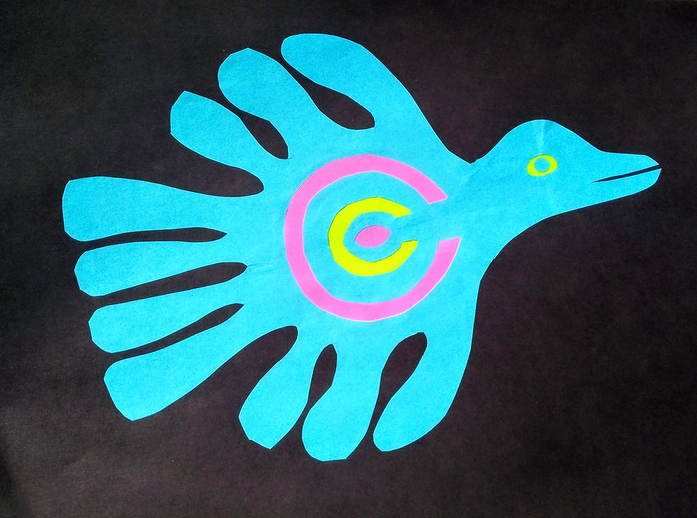 Thumbnail: Mesoamerican bird paper cut