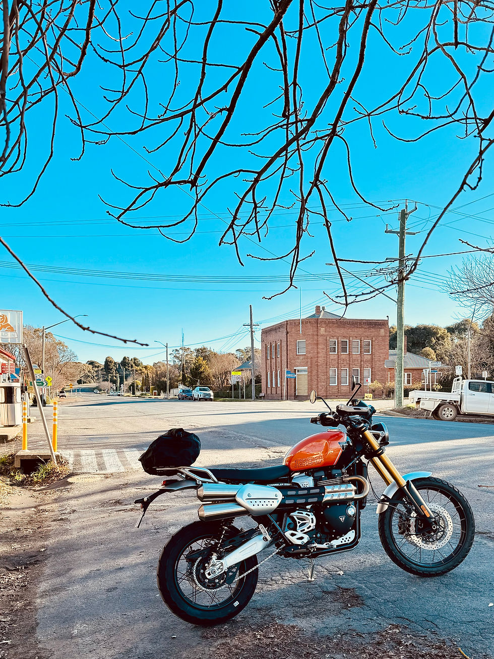 The Road to Gunning - Tales from the back of a Triumph
