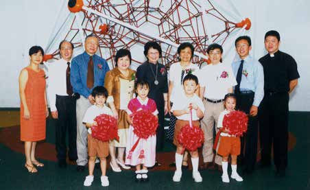Mrs Wong-Thng Lay Choo in the early 2000s at a school event.