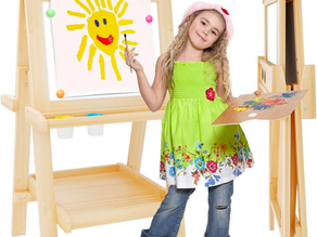 Enhancing Art Education for Young Kids with the Easel for Kids Deluxe Foldable All-in-1 Toddler Easel