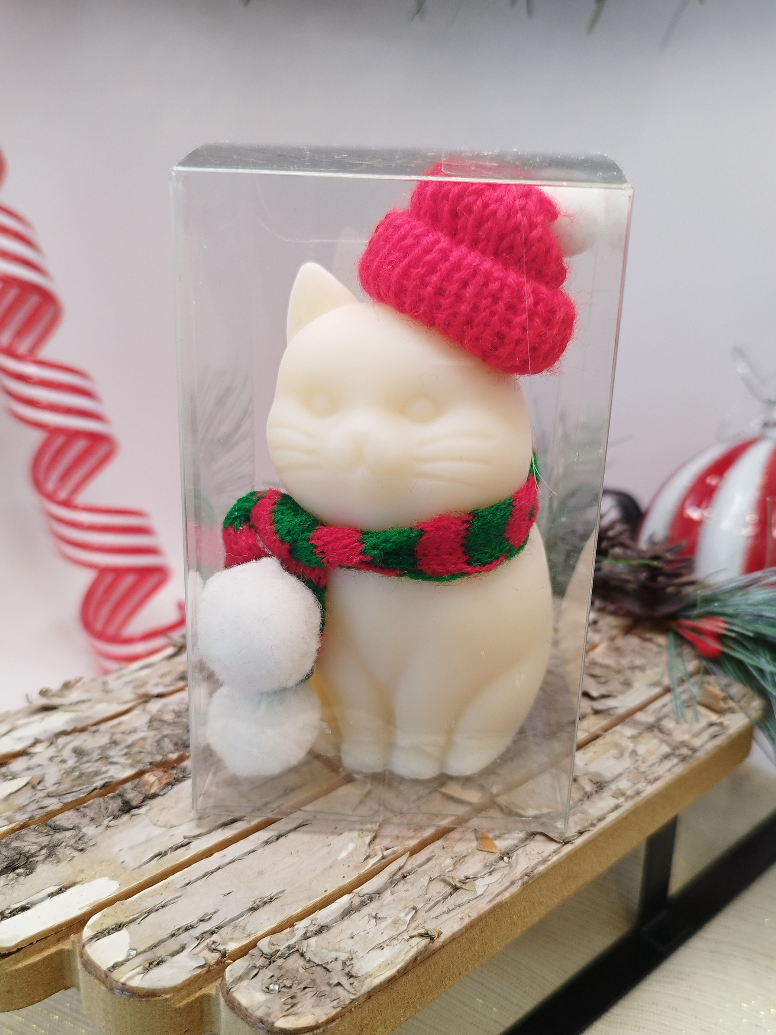 Chat de Noël "Monoï & Ananas givré"