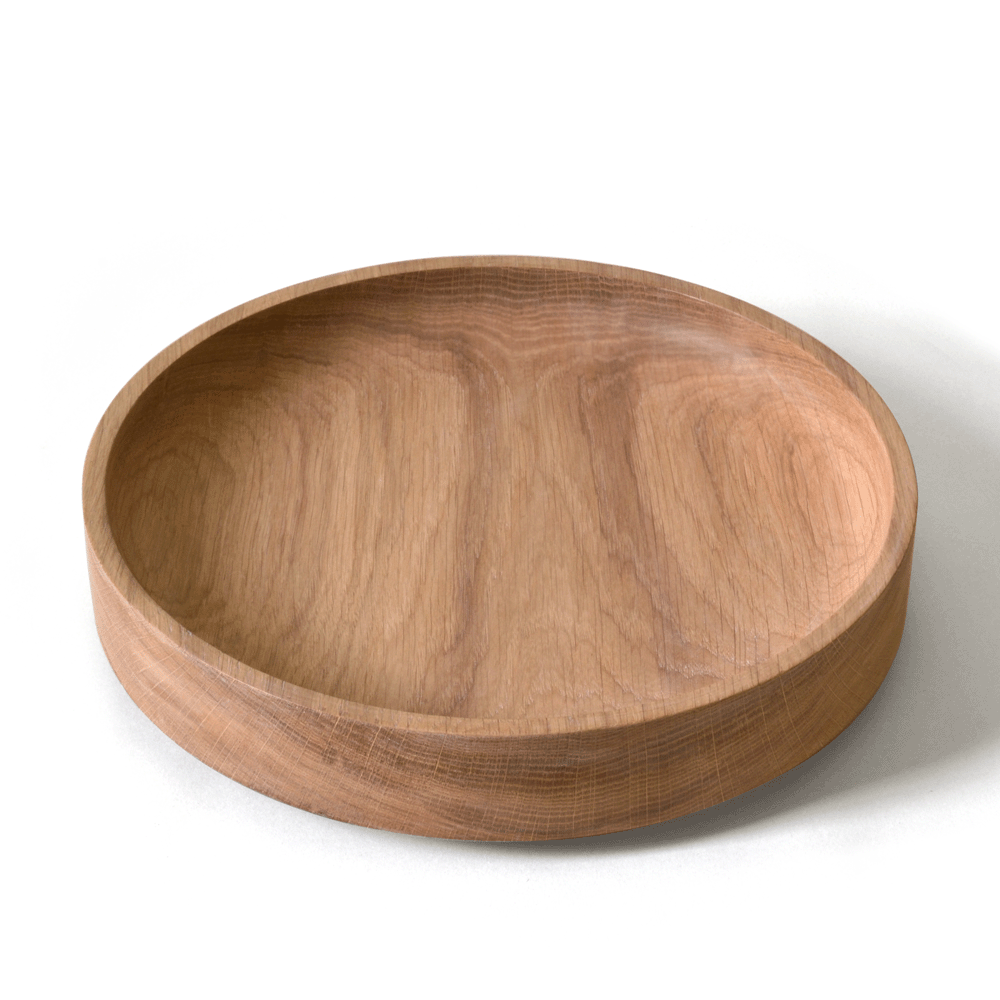 LARGE oak fruit bowl