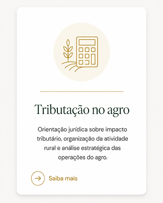 Direito Tributário do Agro - ITR, FUNRURAL, ICMS rural e planejamento tributário da atividade agropecuária.