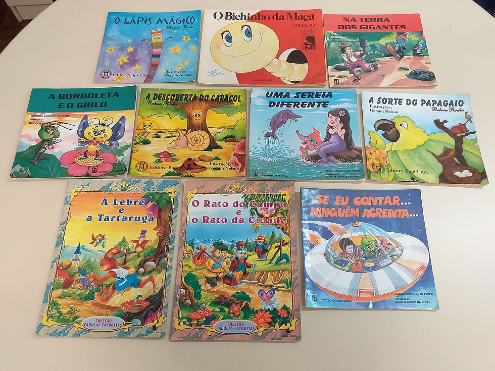 Diversos livros de Histórias Infantis