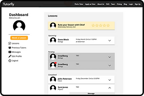 All Tutors Dashboard