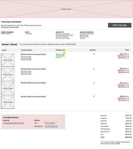 NEXCOM Shopping Cart Low Fid Wireframes