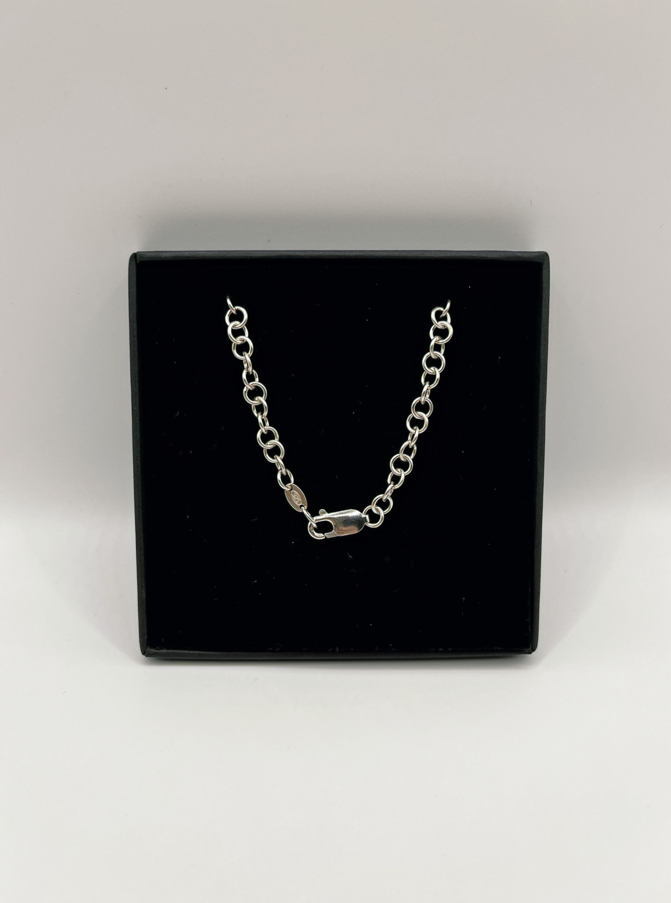 Sterling Silver 5mm Ring Bracelet .925