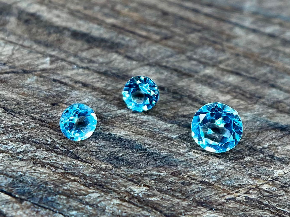 Topaz Brilliant Cut Gemstones
