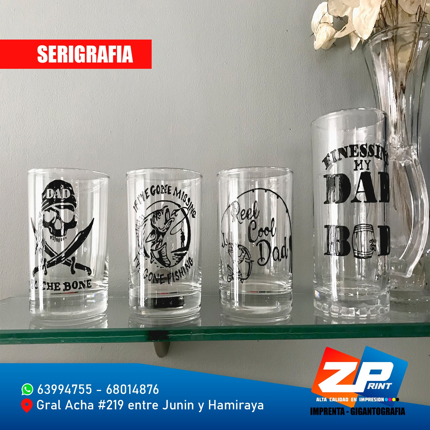 VASOS EN SERIGRAFIA