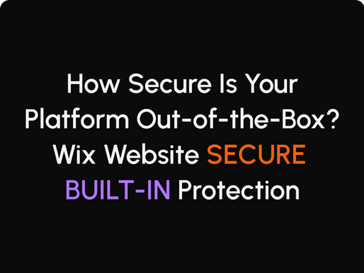 Wix enterprise security infrastructure and automated data protection layers.