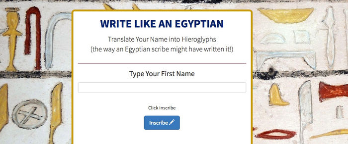 10.1. Write like an Egyptian
