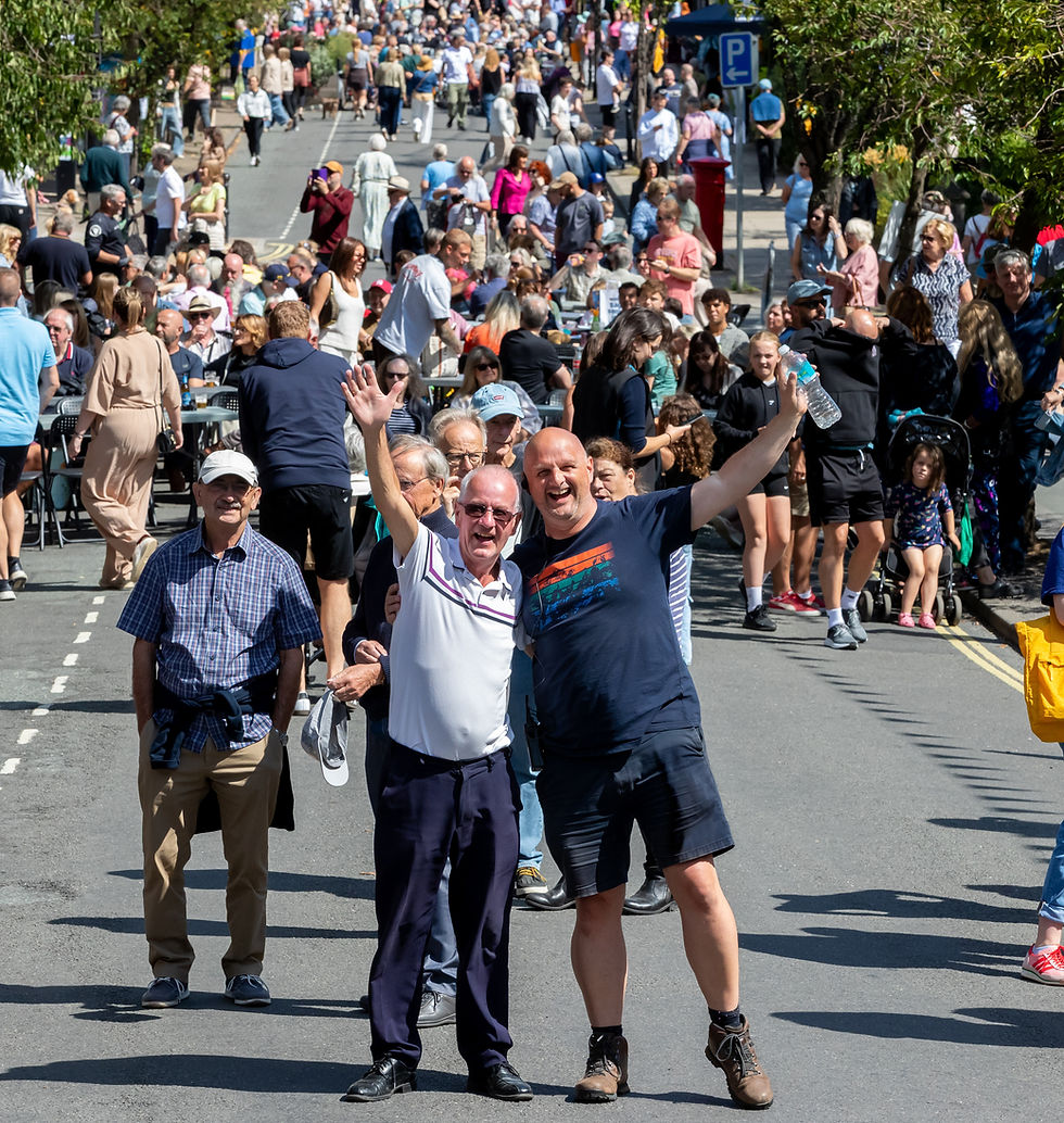 Yorkshire Day volunteer and co-founder of Olicana Events, Colin Watson (right) and Pinnacle colleague Keith McCann at 2025 Yorkshire Day