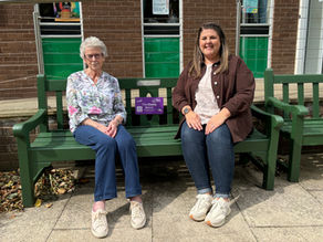 Chatty bench to promote social interaction