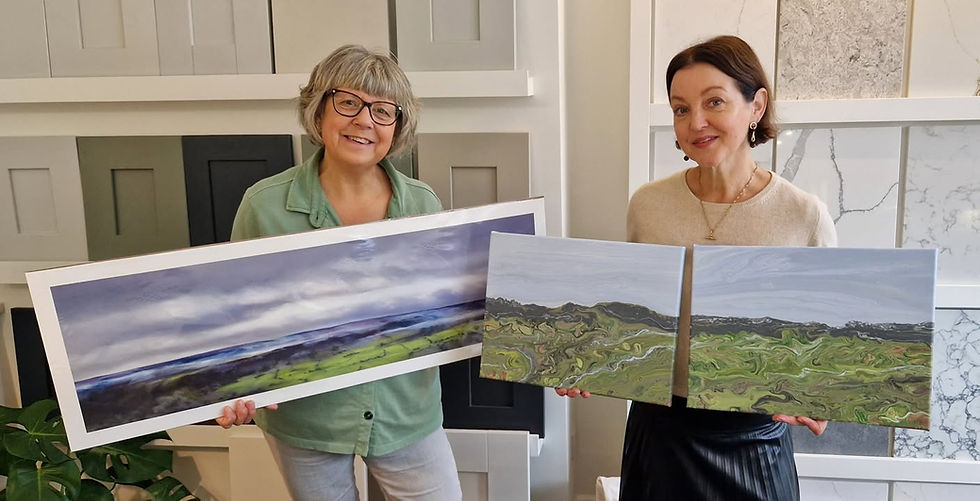 Two Ilkley artists connect with colour at joint exhibition