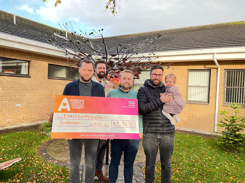 Ilkley dads raise over £11k to support Airedale Hospital and Community Charity