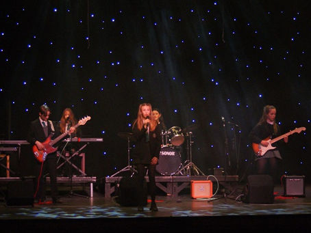 Musicians getting ready for 2nd IGS Music Showcase