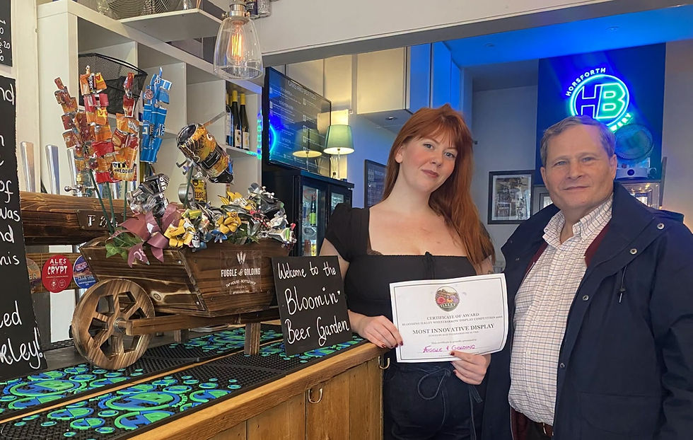 Most Innovative Display: Lauren Human from Fuggle & Golding with David Shaw