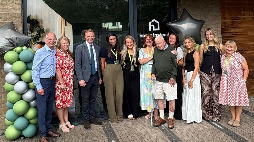 MP Robbie Moore celebrates with Home Instead