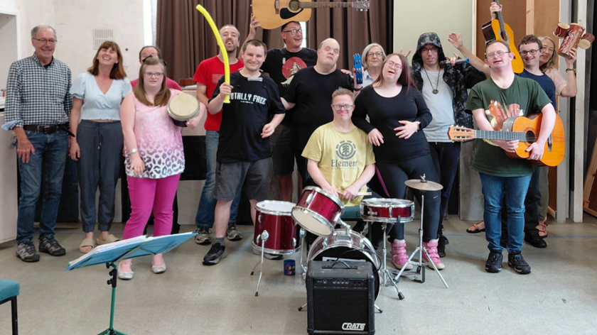 Outside the Box and Ilkley Live make music together