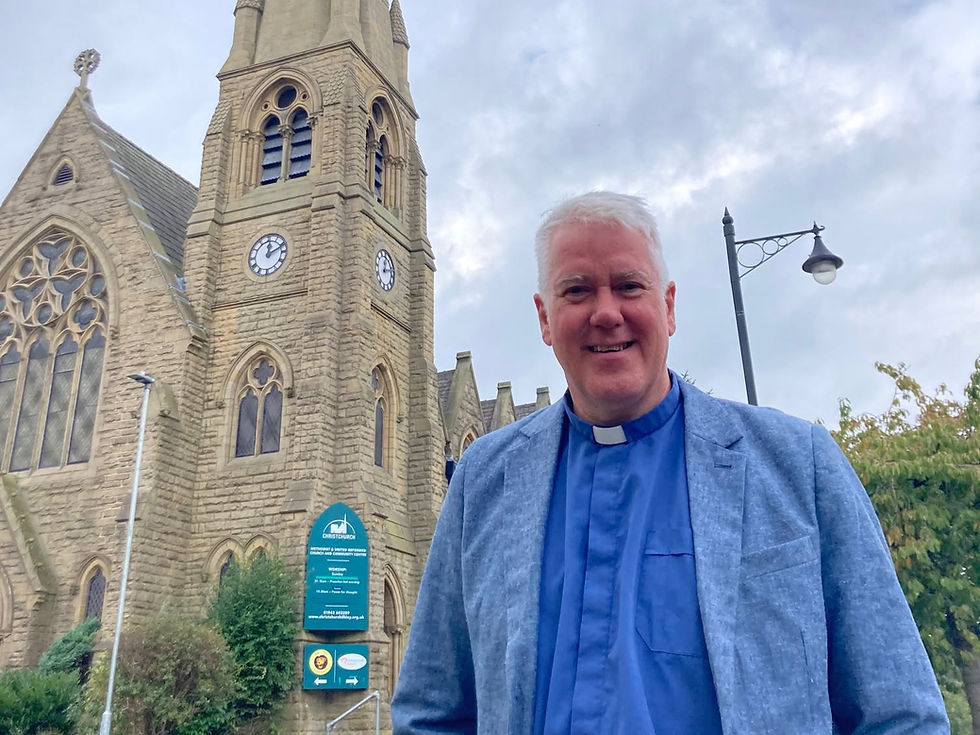 Christchurch's new church minister, Revd Simon Helm