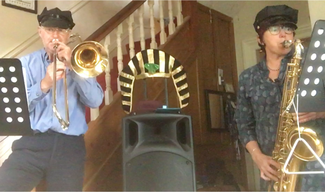 Take the A Train played by Steph and Peter in their hall