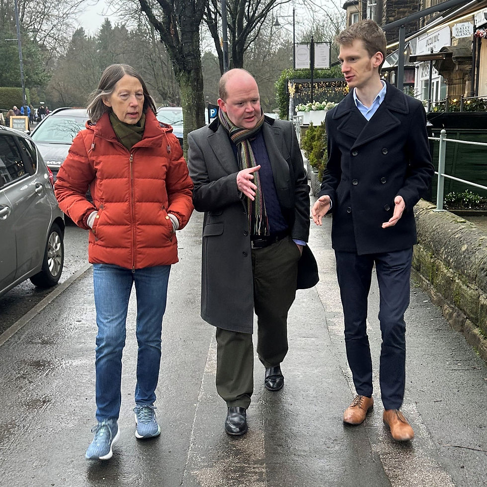 Conservative candidates Jane Sellers, Richard Downey and Andrew Loy