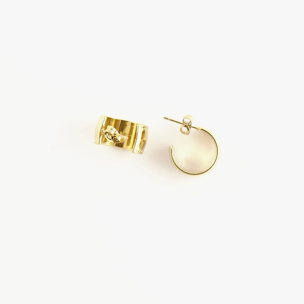 Thumbnail: Boucles d'oreilles anneaux larges Brianne