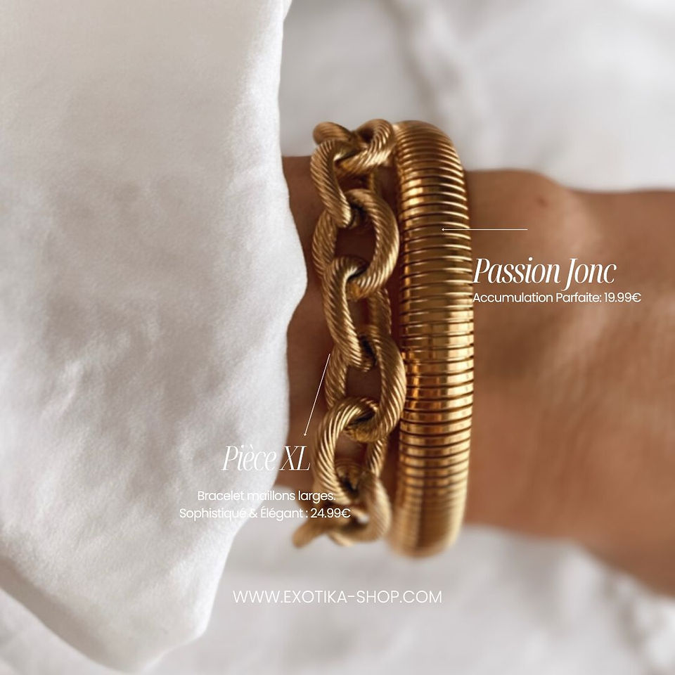 Bracelet large sur un poignet