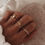 Miniature : Bague double torsade avec pierre ovale – Camille  Élégante et raffinée 🌸 Cette bague dorée est composée de deux anneaux tors